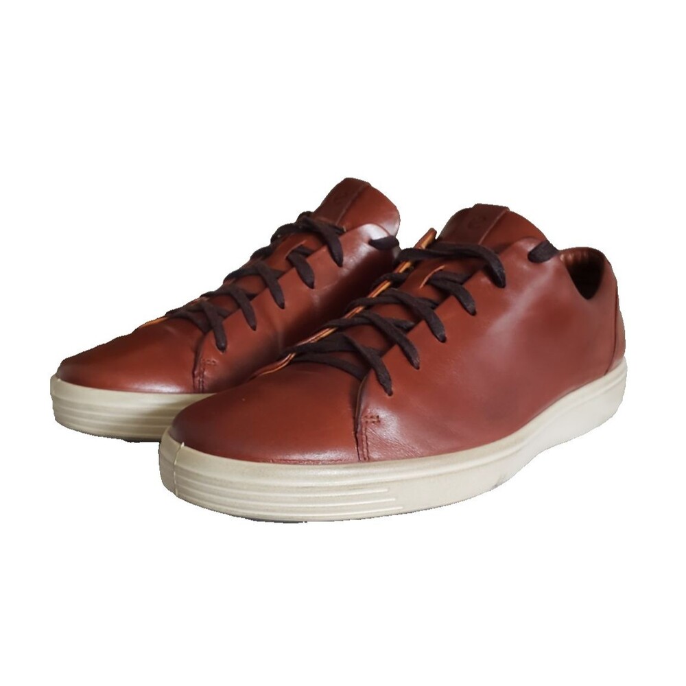 Ecco Soft 7 Brown Leather Sneakers Shoe’s Men's size 13.5 EUR Sz 47  Retail $170